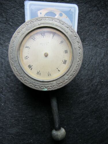 Antique WALTHAM 8 Eight DAY Automobile CAR Clock for PARTS/REPAIR