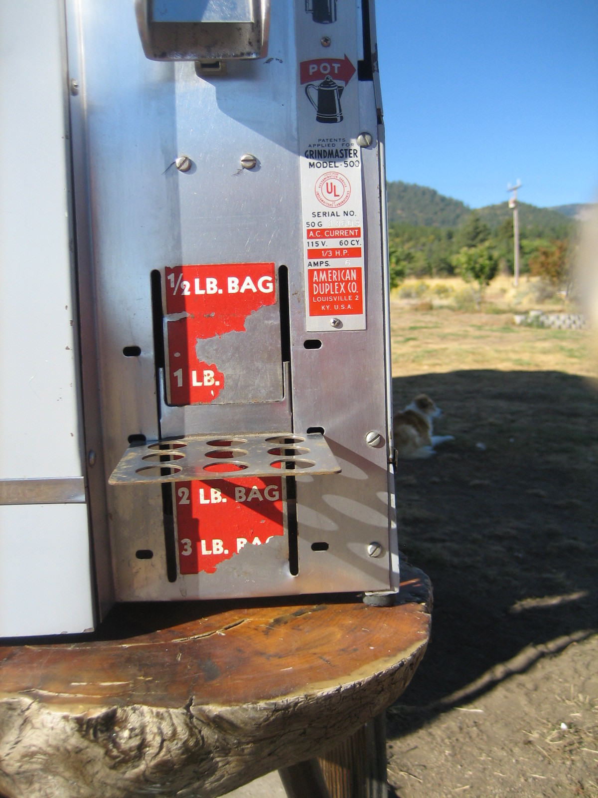 VINTAGE GRINDMASTER MODEL 500 COFFEE GRINDER