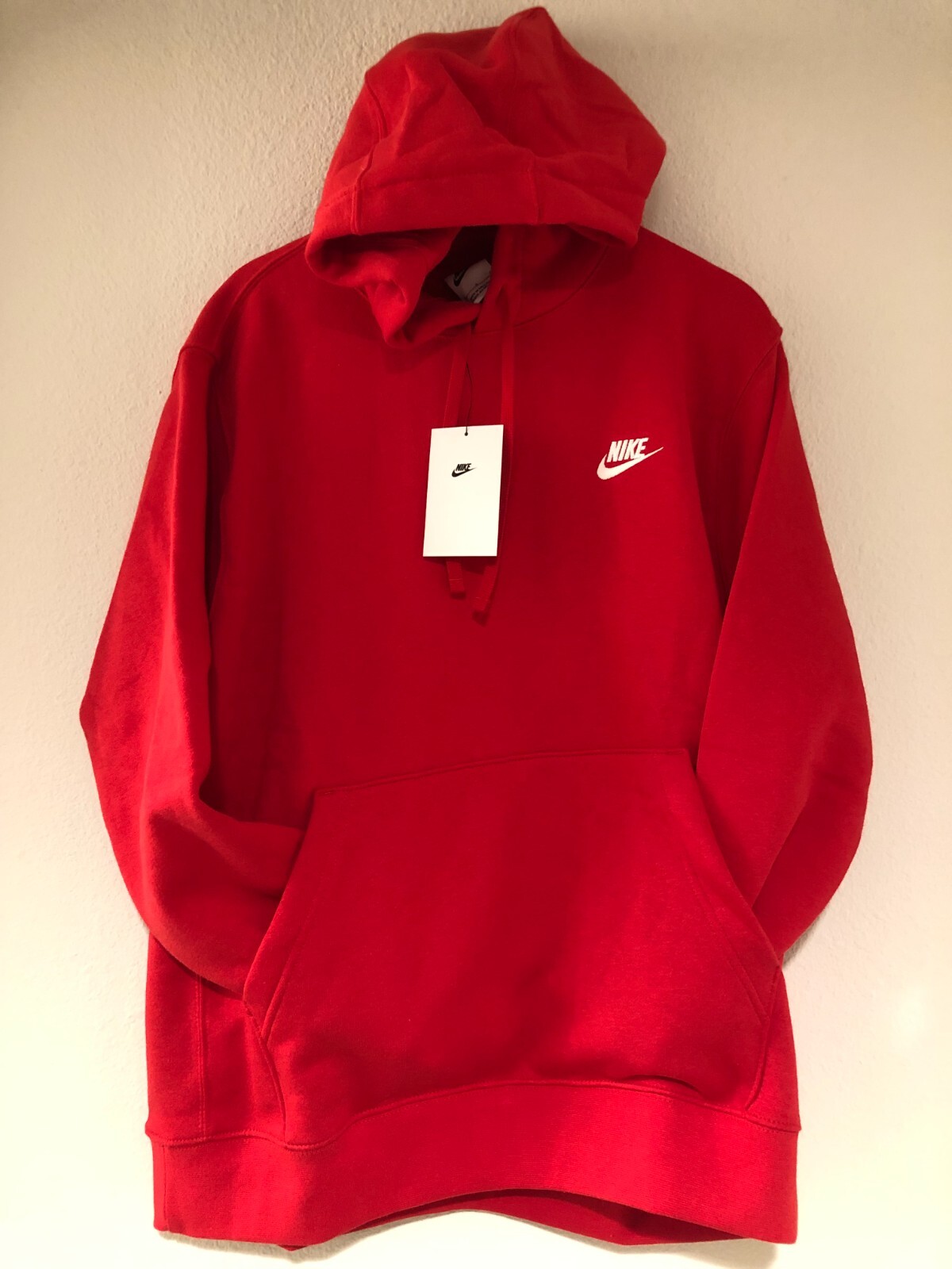 red nike sweatshirt mens