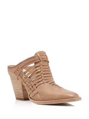 

Женские кожаные мюли без шнуровки DOLCE VITA Camel Brown Heeley Almond, Коричневый, HEELEY