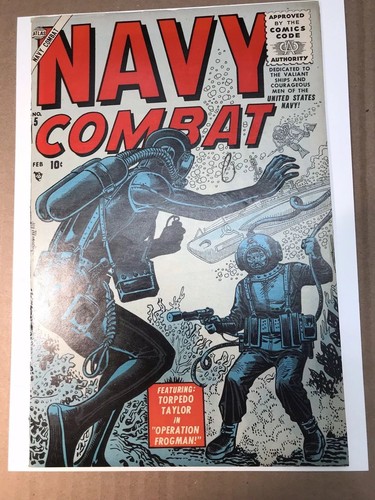 Navy Combat #5 (1956) 8.0+ W Beautiful Atlas War! Investment Grade!