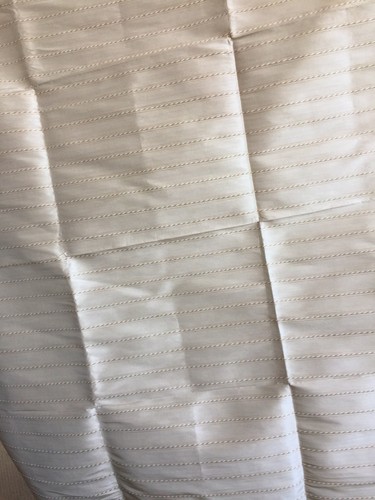 New Jim Thompson Thai Silk Material Fabric Light Gold Stripe