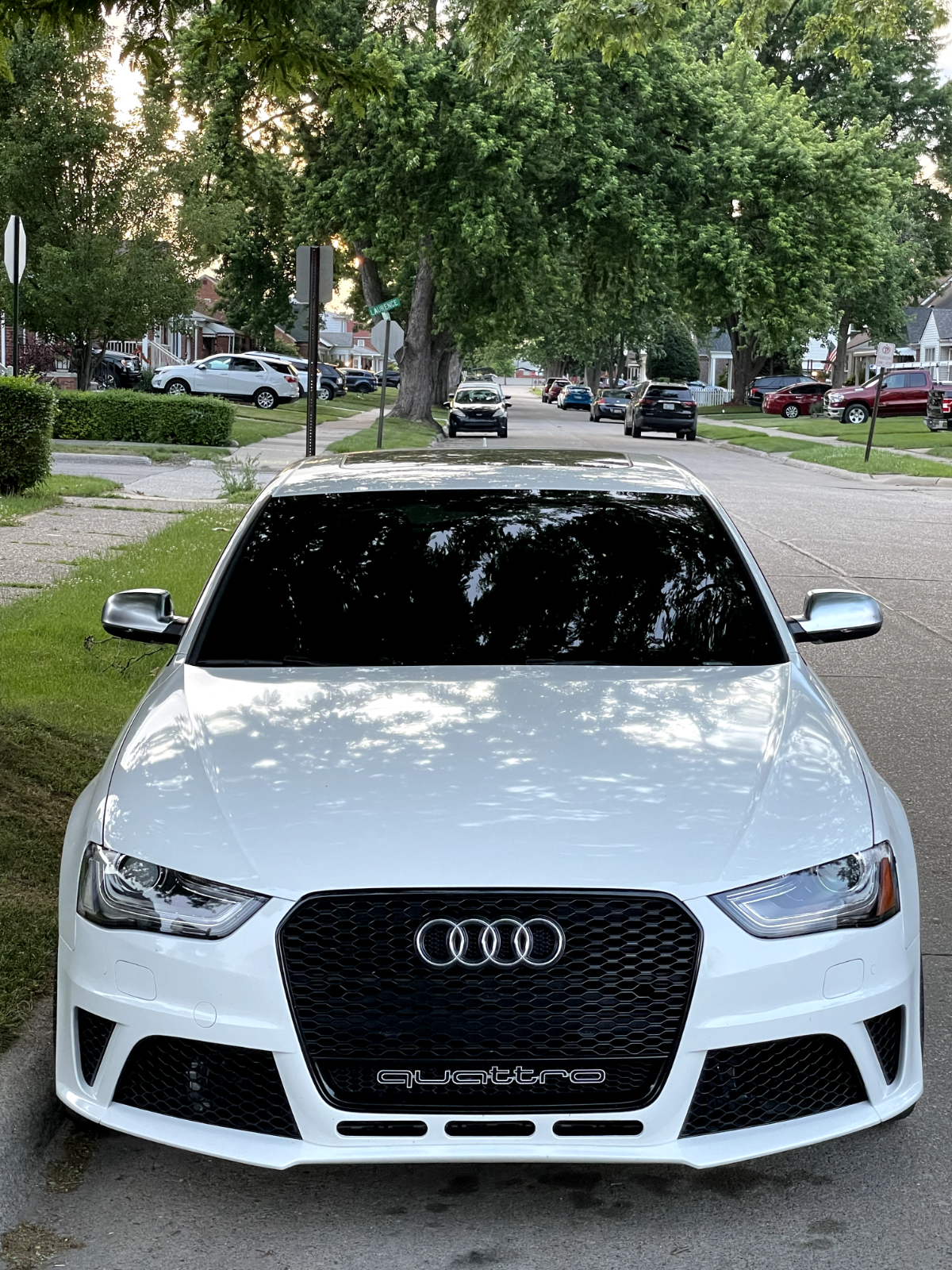 2013-2016 Audi A4 S4 B8.5 RS4 Style Front Bumper Kit, fits