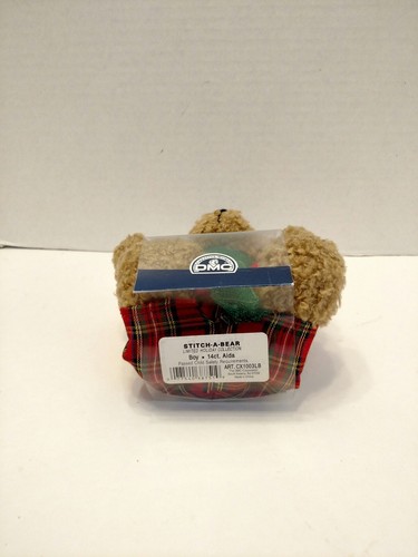 DMC Stitch A Teddy Bear Boy 14 ct Aida Counted Cross Stitch Plush Stuffed Animal