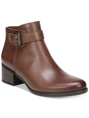 

NATURALIZER Женские коричневые кожаные ботильоны Dora с поддержкой свода стопы 8,5 м, Коричневый, F2997L2