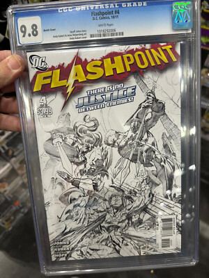 Flashpoint #4 Kubert 1:25 Sketch Variant 1st Thomas Wayne Batman 2011 CGC 9.8