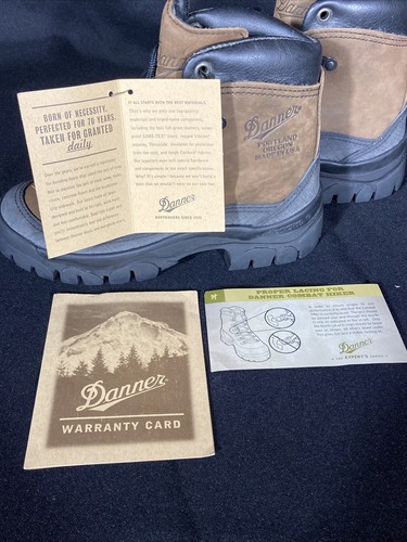 Pre-owned Danner Combat Hiker Boots 43513x Width R With Box U.s. Size 3 Brown Leather