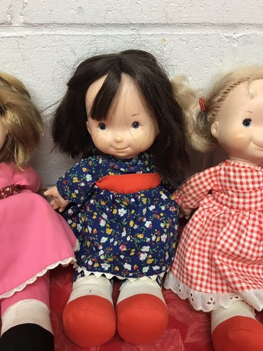 Fisher-Price Lap Sitter Dolls Vintage Set Of 3 Dolls