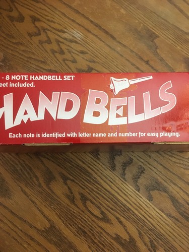 Kids Play RB108 Hand Bells 8 Note Bell Set Rhythm Band Instruments New In Box