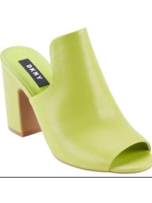 

DKNY Женские Зеленые Мягкие Туфли-мюли без каблука Hester с логотипом Hester Block Heel, Зеленый, K1098417