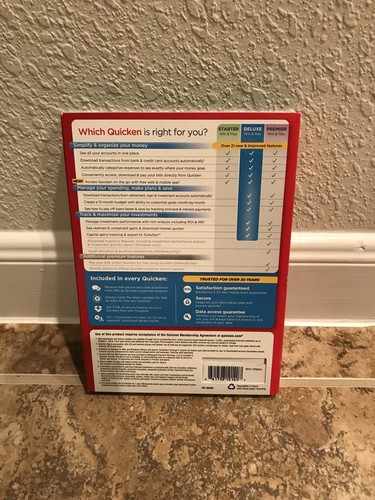 Quicken Deluxe 2019 1-year membership for Windows & Mac (NEW GENUINE & SEALED)