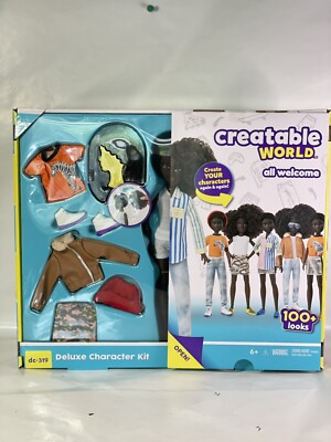 NEW Mattel Creatable World ''Black Curly Hair'' Deluxe Character Kit 100+ Looks 6+