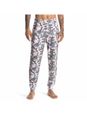 CHILLIN DYLAN Intimates Белые брюки для сна до щиколотки с манжетами 2XL