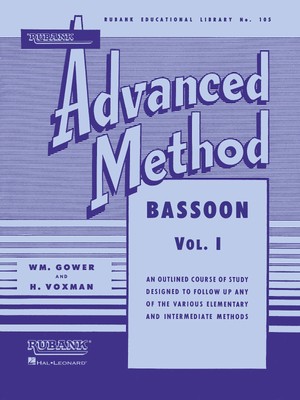 Rubank Advanced Method for Bassoon Vol 1 Music Lessons Scales Arpeggios Book