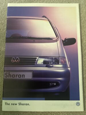 The Volkswagen VW Sharan Range Original Car Sales Brochure Collectible 1996