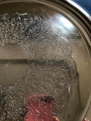 Newburyport Silvermiths 14 1/2” Platter Tray Silerplated