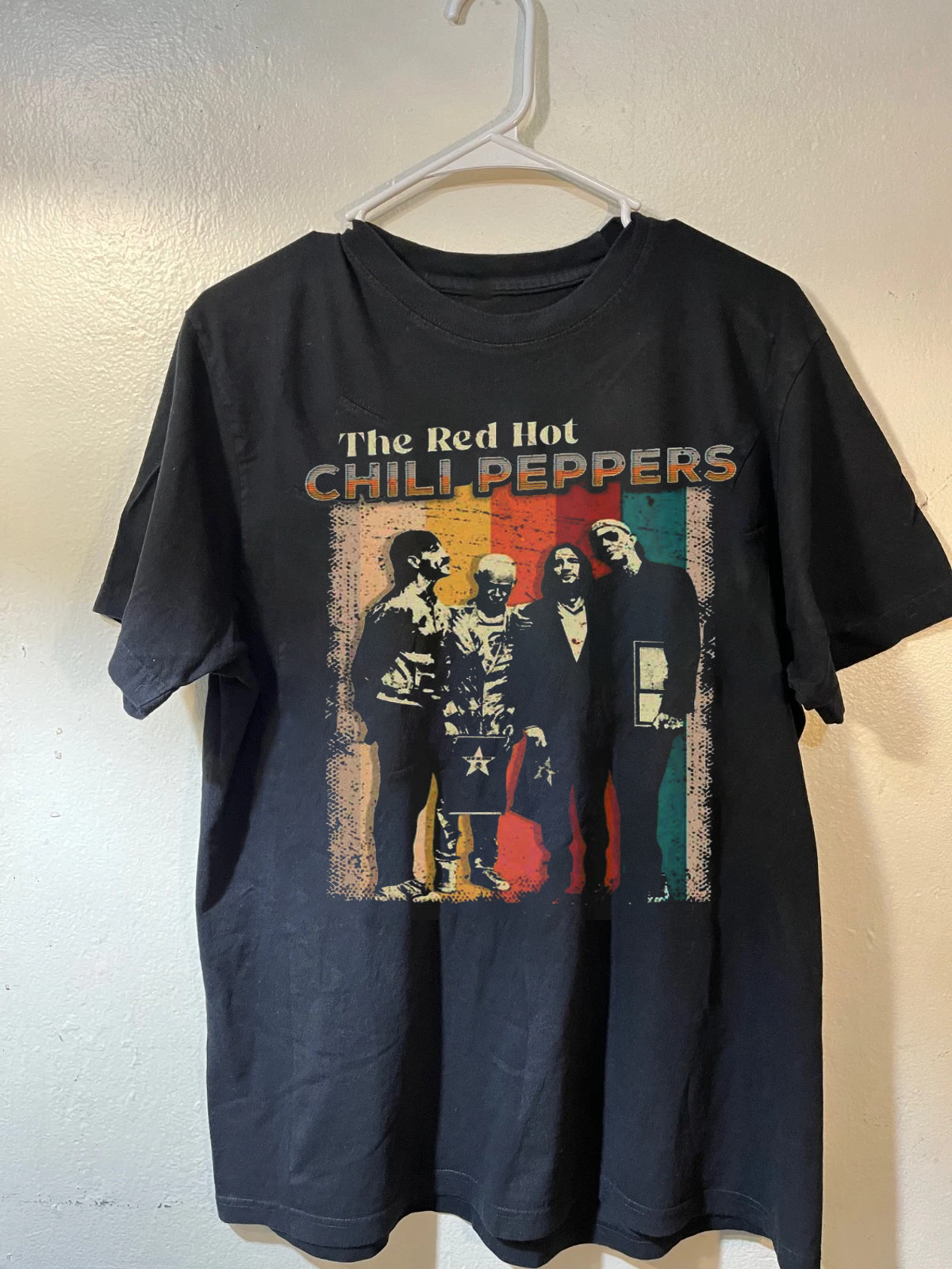 Vintage Red Hot Chili Peppers Band Member Black S-5XL T