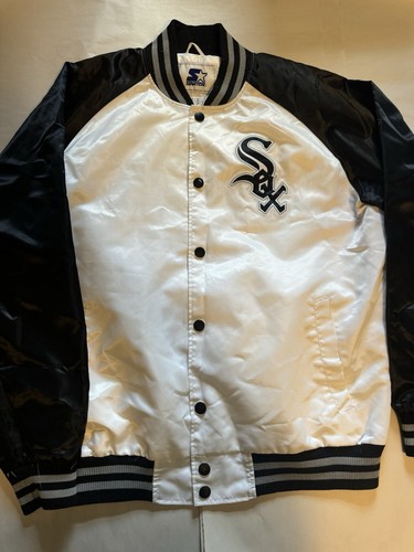 Vintage Starter Jacket Chicago White Sox White XL 90's READ
