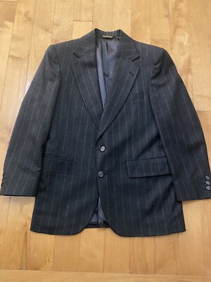 1980s Embassy Square Pinstripe Blazer 38S Vintage