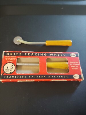 2 VINTAGE DRITZ BAKELITE HANDLE TRACING WHEEL.