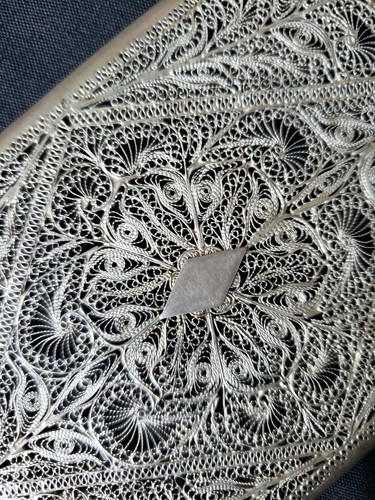 Antique Sterling Silver Russian Or Chinese Export Cigarette case