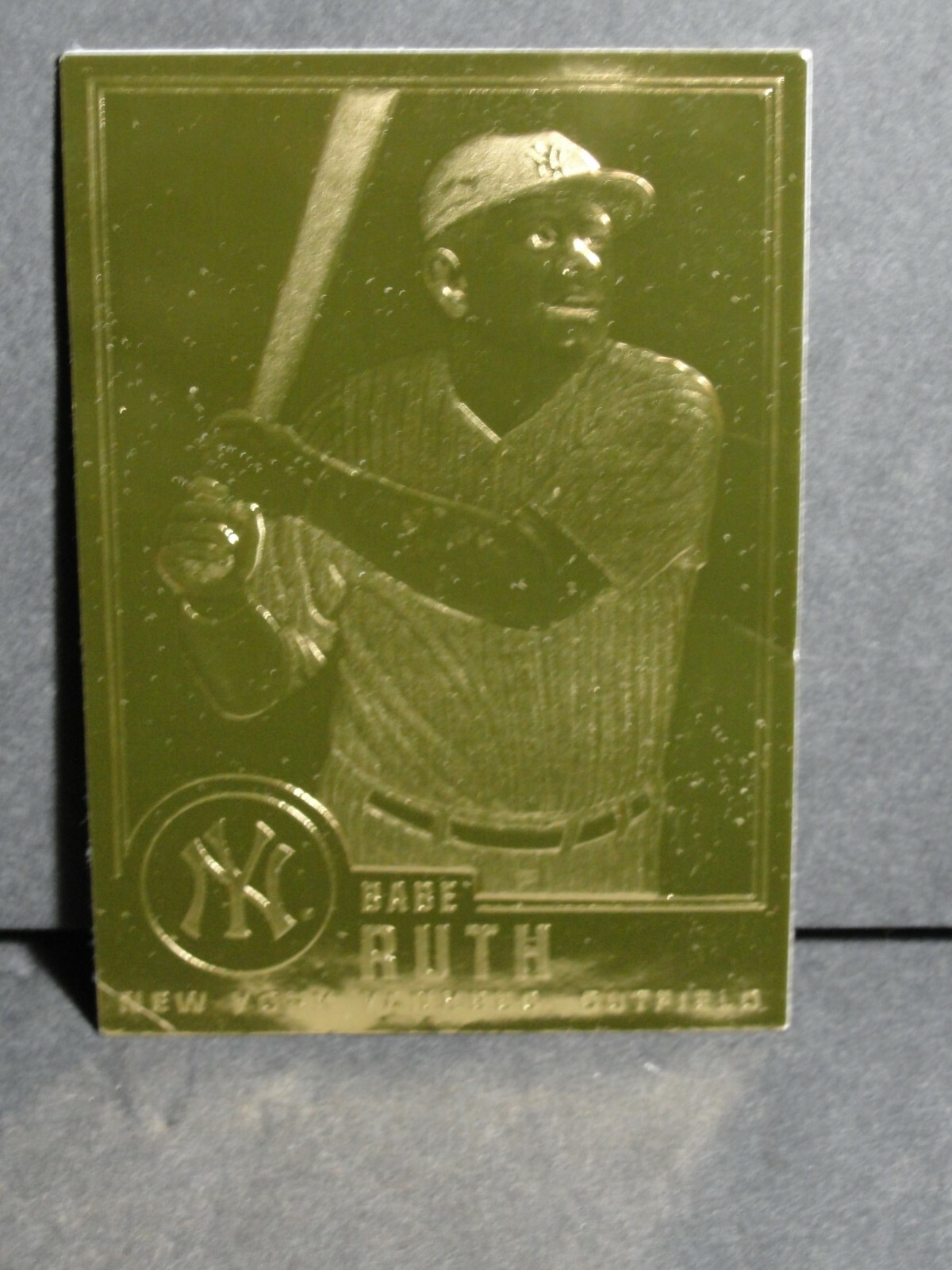 1996 BABE RUTH Limited Edition 22k Gold Foil Baseball Card