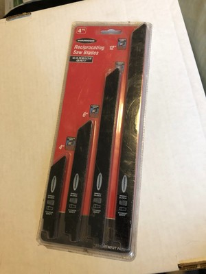 NIP Warrior 4-piece reciprocating saw blades 68046 assortment pack 4 -6 -9 -12 