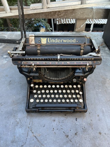 vintage an・an no.3 Vintage Underwood Standard Typewriter No. 3 12 Inch from