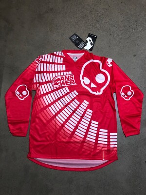 ANSR ANSWER A13 SKULL CANDY JERSEY RED WHITE SIZE MENS 2XL DOUBLE EXTRA LARGE