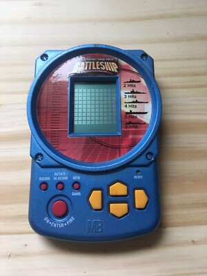 Vintage 2002 Hasbro Electronic Handheld Battleship Game MB Milton Bradley