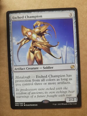 Etched Champion English Magic Gathering MTG Modern Masters 2015 MM2 (209/249) LP