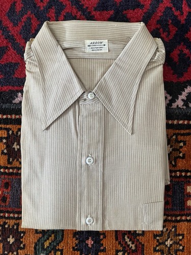 トップス 50s vintage rayon shirt dead stock 1950s Rayon Shirt - Navy Blue / 50s Vintage Shirt / Make
