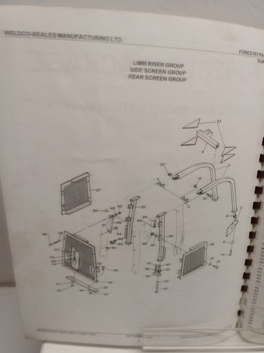 WELDCO-BEALES FORESTRY PACKAGE PARTS INSTALL MANUAL 450G 550G 650G 455G 555G