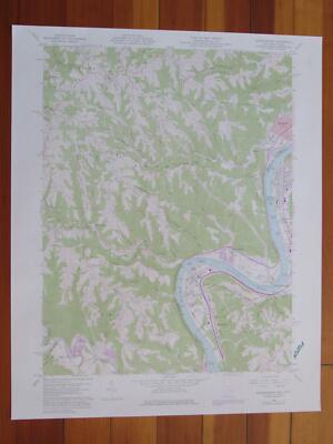 Businessburg Ohio 1977 Original Vintage USGS Topo Map