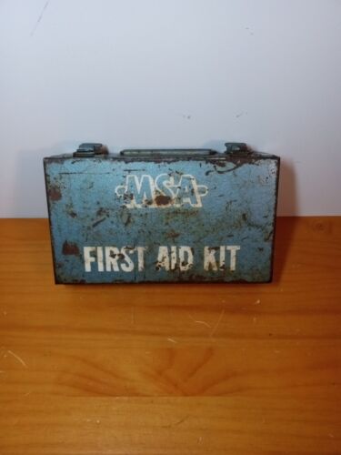 Vintage Mine Safety Appliances MSA 10 Unit First Aid Kit Pitts...