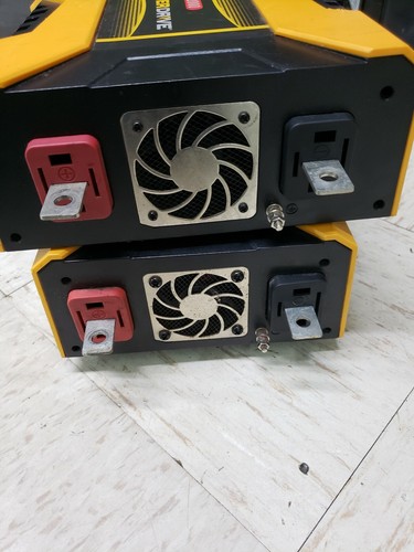 Powerdrive 2000 & 1500 Watt Inverter DC to AC USB & 3 Outlet LOT OF 2