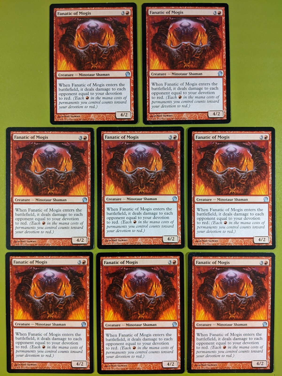 Fanatic of Mogis 1x FOIL THS MTG Theros Uncommon MINT red Fanatic of Mogis 1x FOIL THS MTG Theros Uncommon MINT red
