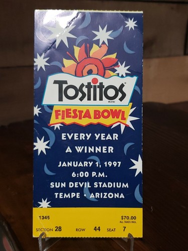 1997 FIESTA BOWL COLLEGE FOOTBALL TICKET STUB PENN STATE VS TEXAS LONGHORNS