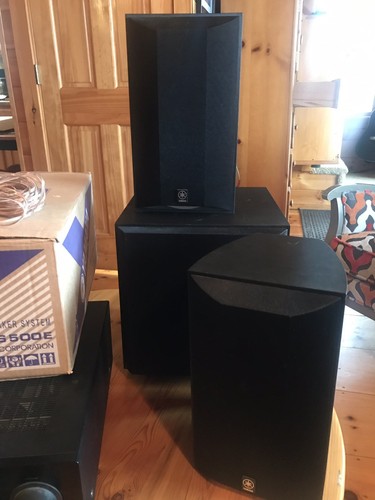 New! Yamaha Natural Sound AV Receiver HTR-5835 PLUS Speakers Home Theater System