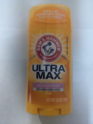 6 PACK Arm and Hammer Ultra Max Solid Powder Fresh Antiperspirant Deodorant