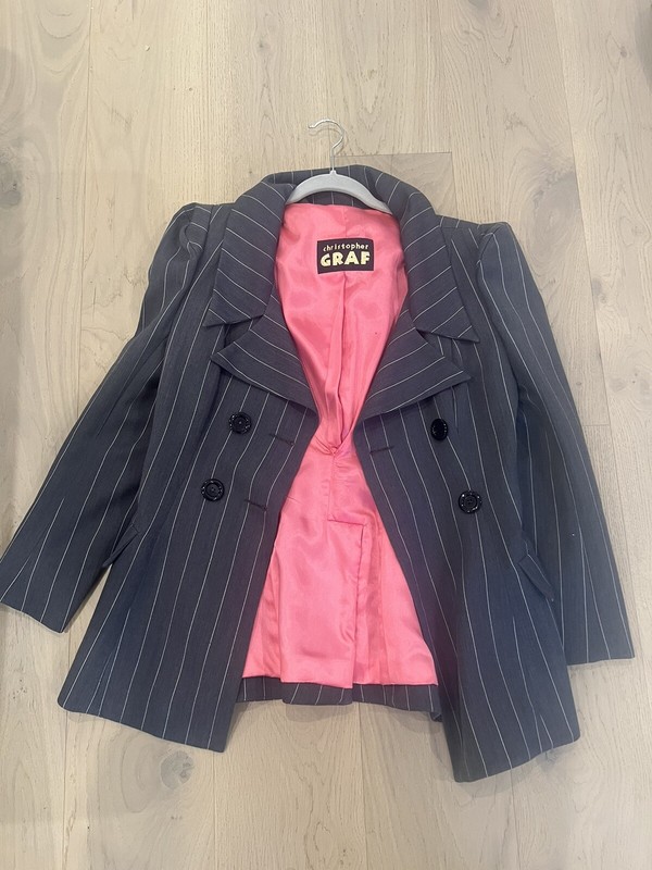 Christopher Graf Black Lined Jacket Euc