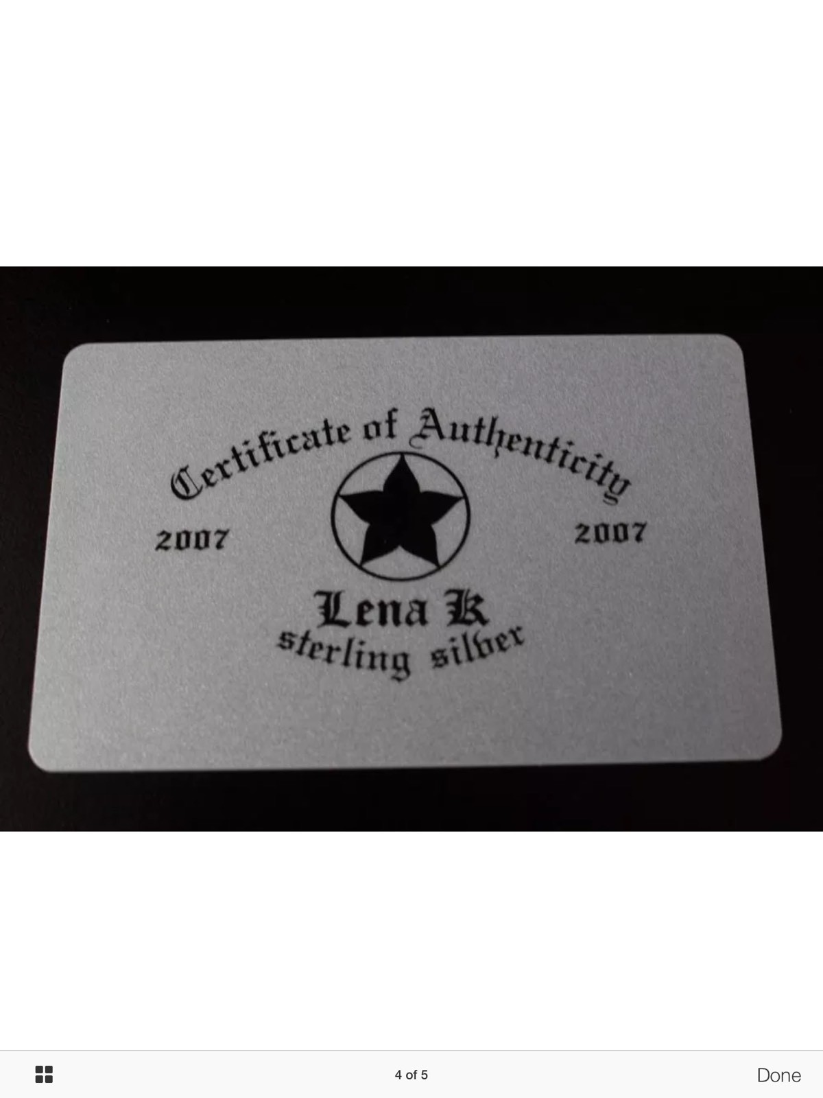 Lena K Chrome King Hearts Baby Bullet Skull Chain 26 Inch