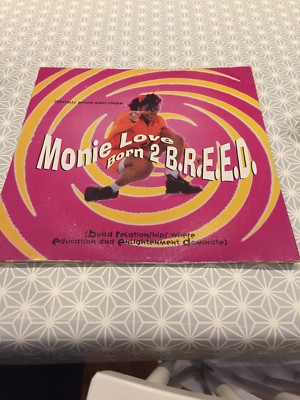 Monie Love - Born 2 B.R.E.E.D. 12'' Vinyl Single Label: Warner Bros. CN:  0-40641