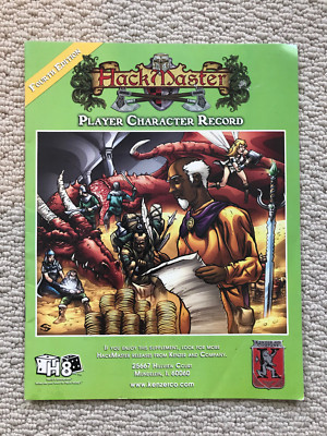 HackMaster Player Character Record - Fourth Edition - Kenzer and Company