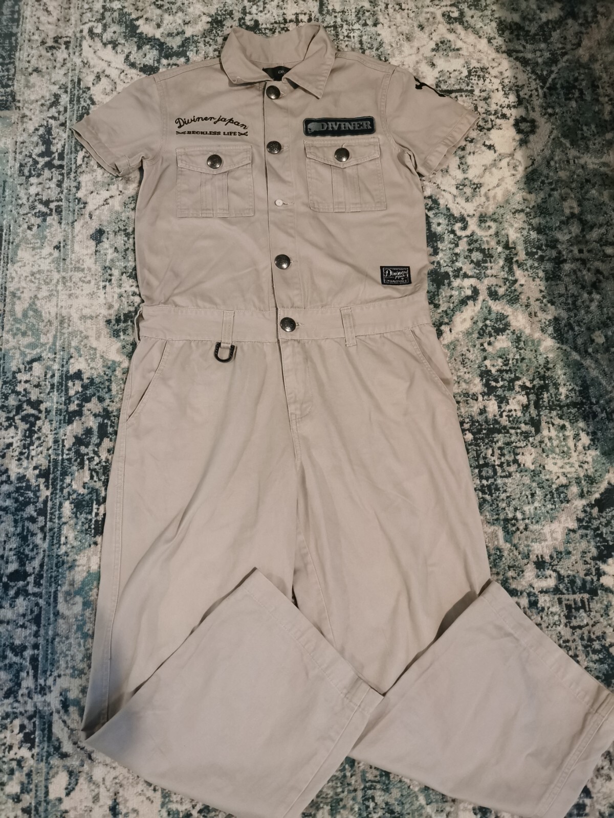 Japanese Brand Diviner Skull Cross Embroider Coverall | eBay