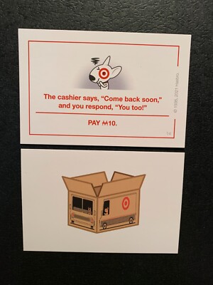 Monopoly Target Community Chest Card Come Back Soon 2021 Game Replacement
