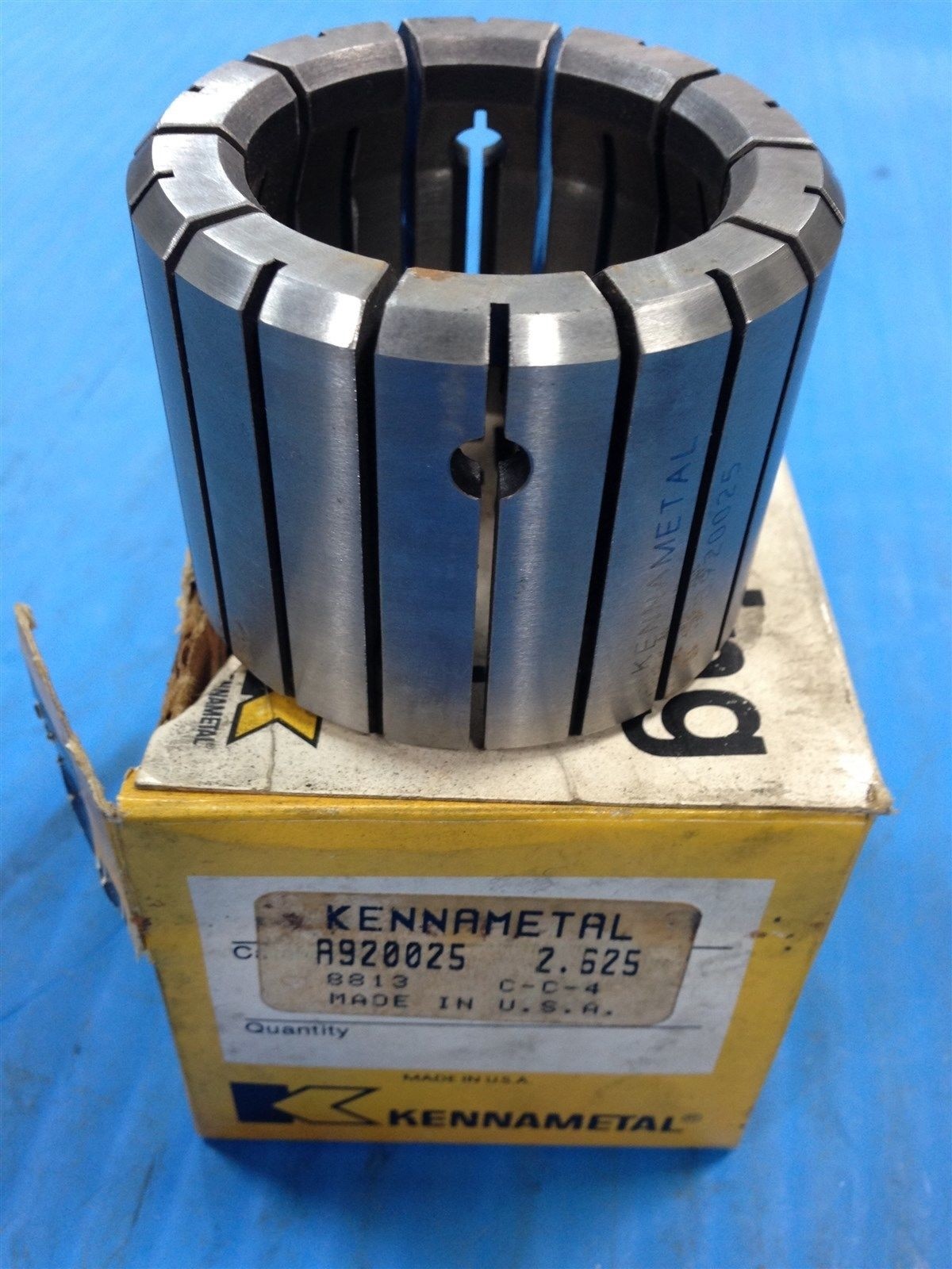 NEW KENNAMETAL A920025 EXPANDING MANDREL TOOL COLLET 2.625