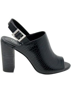 

CHARLES BY CHARLES DAVID Женские черные ботильоны Finnley на блочном каблуке с открытым носком, размер 5,5 м, Черный, 2D20F027