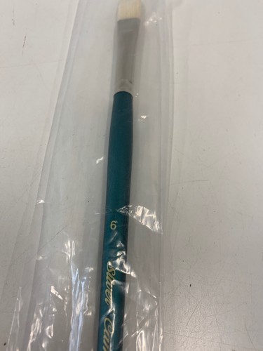 Silver Brush 2103-6 Filbert Cambridge White Bristle and Synthetic Long Handle #6