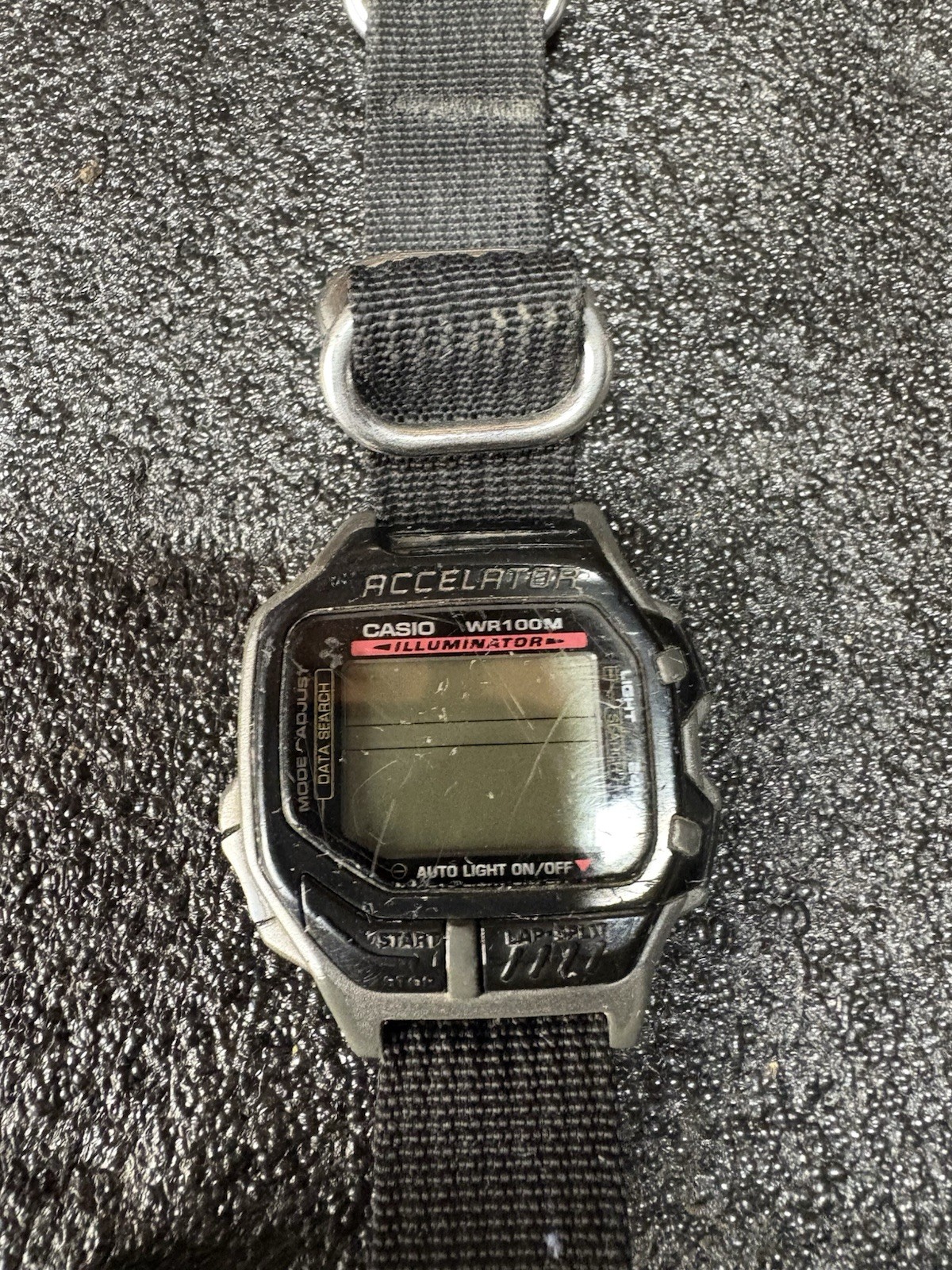Casio Vintage Watch ACL 200 "Accelator" Timepiece Untested (needs battery)